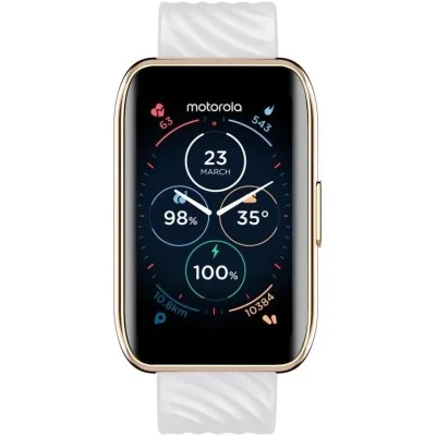 Motorola Moto 40 Smartwatch -10 Days Battery Crystal Clear Display iOS and Android Compatible 38 MM - Rose Gold